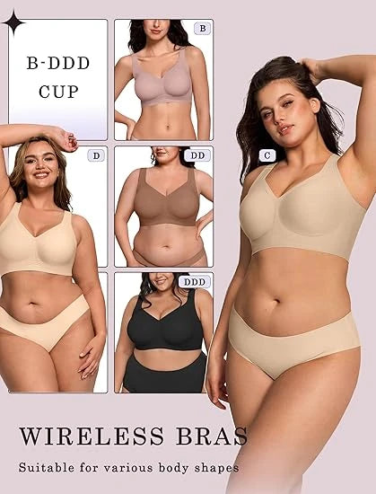 Plus Size Seamless Jelly Bra
