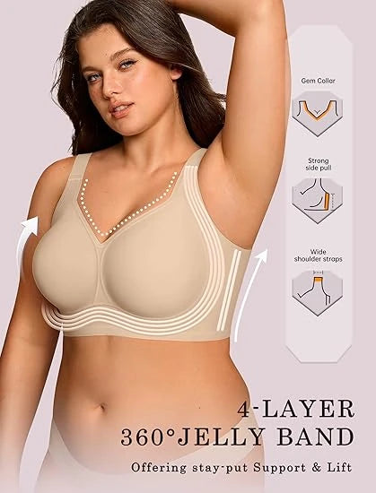Plus Size Seamless Jelly Bra