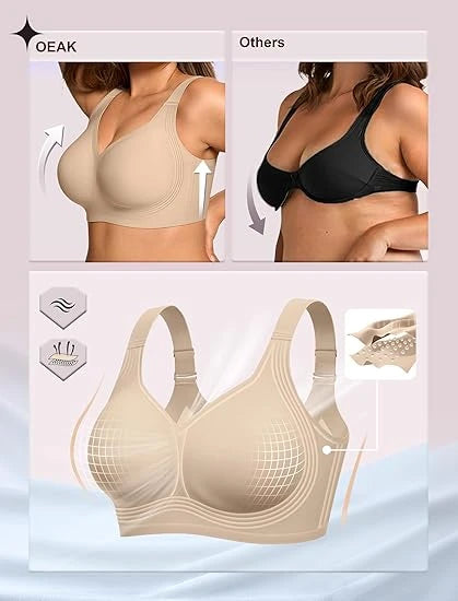 Plus Size Seamless Jelly Bra